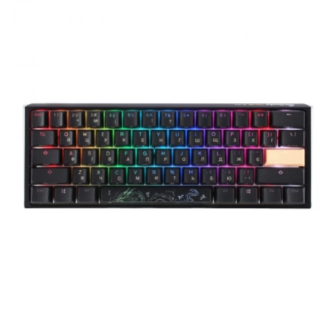 Ducky Клавіатура Ducky One 3 Mini Cherry MX Red RGB UA USB Black (DKON2161ST-RUAPXCLAWSC1)