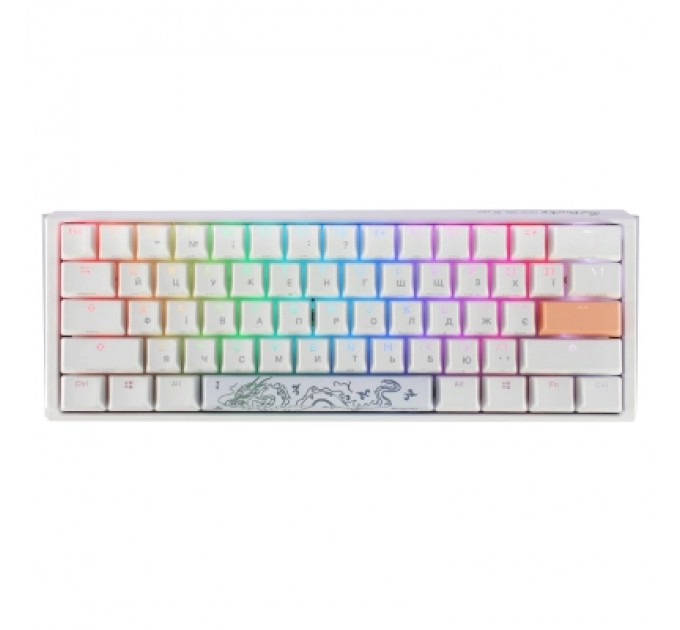 Ducky Клавіатура Ducky One 3 Mini Cherry MX Speed Silver RGB UA USB White (DKON2161ST-PUAPXPWWWSC1)