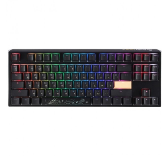 Ducky Клавіатура Ducky One 3 TKL Cherry MX Blue RGB UA USB Black (DKON2187ST-CUAPXCLAWSC1)