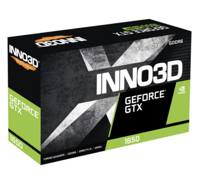 Inno3D Відеокарта Inno3D GeForce GTX1650 4096Mb Twin X2 OC (N16502-04D6X-171330N)