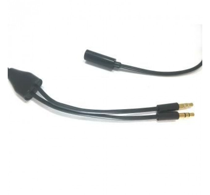 Кабель мультимедійний Jack 3.5mm мама/2xJack 3.5mm папа 1.5m PowerPlant (DV00DV4057)
