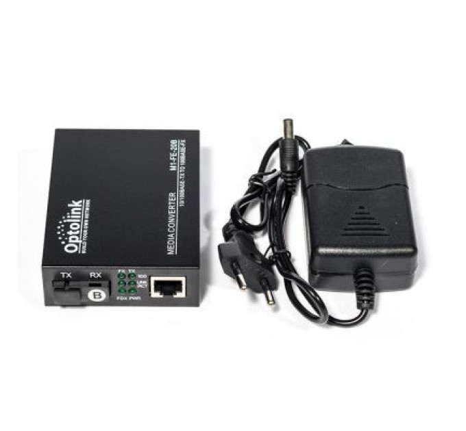 Медіаконвертер Optolink 100M, 20km, SC, RJ45, Tx 1550nm (1M-FE-20B)