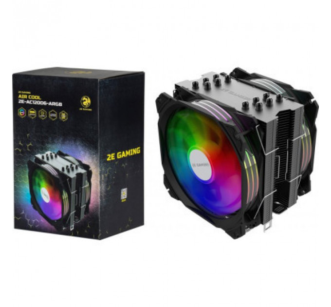 Кулер до процесора 2E GAMING AIR COOL (2E-AC120D6-ARGB)