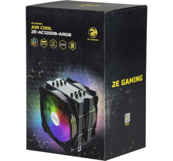Кулер до процесора 2E GAMING AIR COOL (2E-AC120D6-ARGB)