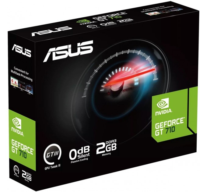 Видеокарта GF GT 710 2GB GDDR5 Evo Asus (GT710-SL-2GD5-BRK-EVO)