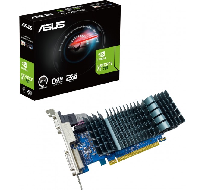 Видеокарта GF GT 710 2GB GDDR5 Evo Asus (GT710-SL-2GD5-BRK-EVO)