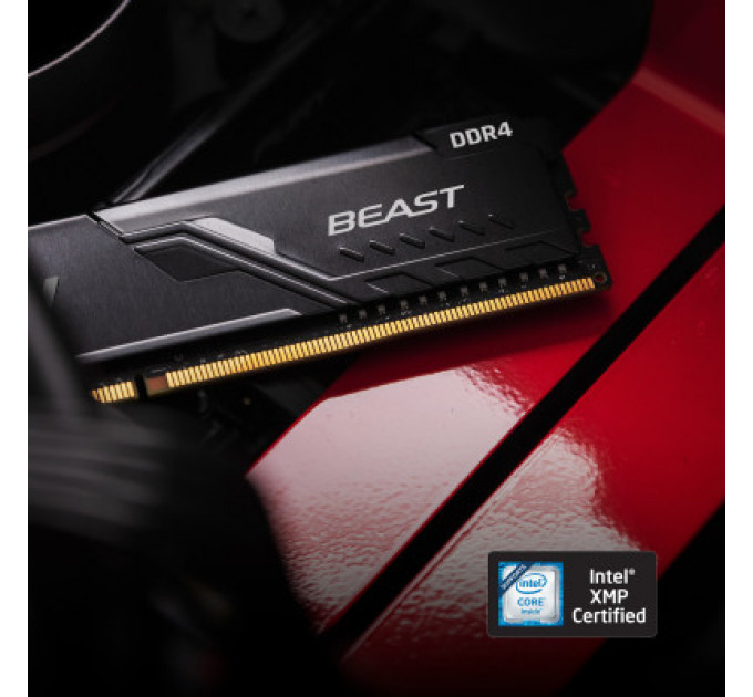 Модуль пам'яті для комп'ютера DDR4 16GB (2x8GB) 2666 MHz Fury Beast Black Kingston Fury (ex.HyperX) (KF426C16BBK2/16)