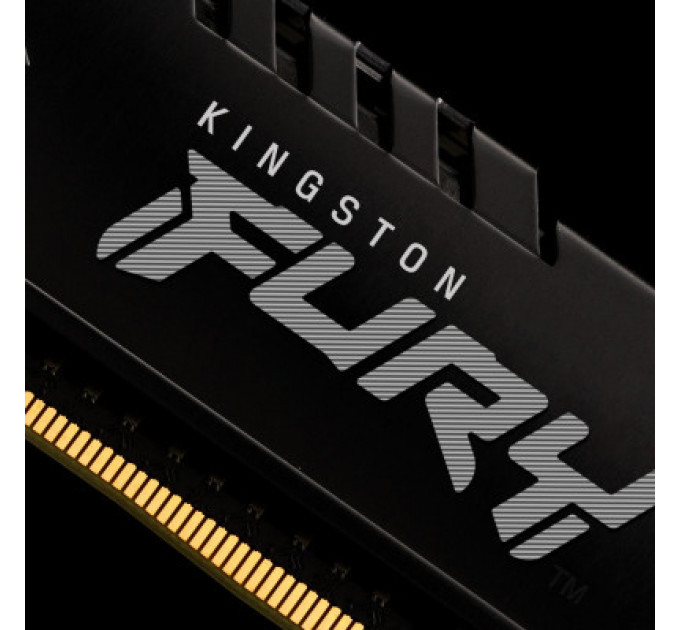 Модуль пам'яті для комп'ютера DDR4 16GB (2x8GB) 2666 MHz Fury Beast Black Kingston Fury (ex.HyperX) (KF426C16BBK2/16)