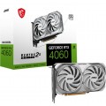 MSI Відеокарта GF RTX 4060 8GB GDDR6 Ventus 2X White OC MSI (GeForce RTX 4060 VENTUS 2X WHITE 8G OC)