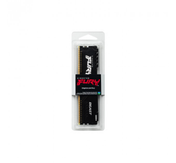 Модуль пам'яті для комп'ютера DDR4 16GB 3733 MHz Fury Beast Black Kingston Fury (ex.HyperX) (KF437C19BB1/16)