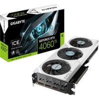Видеокарта GF RTX 4060 Ti  8GB GDDR6 Eagle OC Ice Gigabyte (GV-N406TEAGLE OC ICE-8GD)