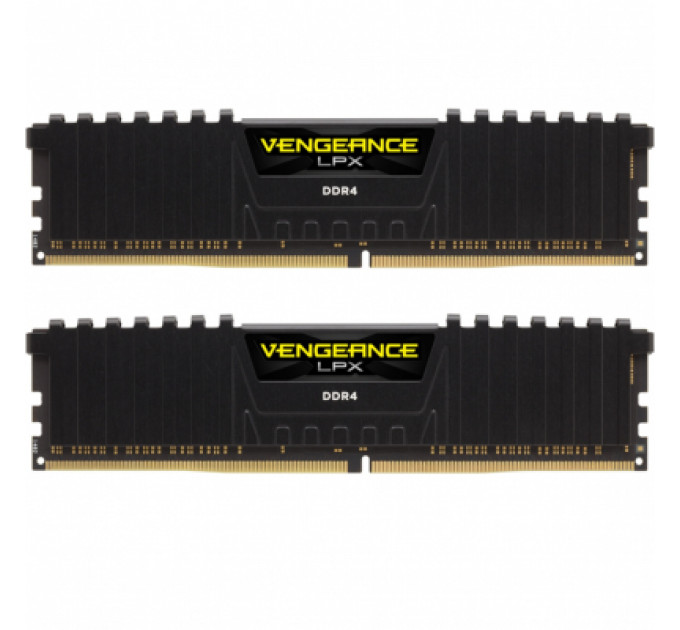 Модуль пам'яті для комп'ютера DDR4 16GB (2x8GB) 3600 MHz Vengeance LPX Black Corsair (CMK16GX4M2Z3600C18)