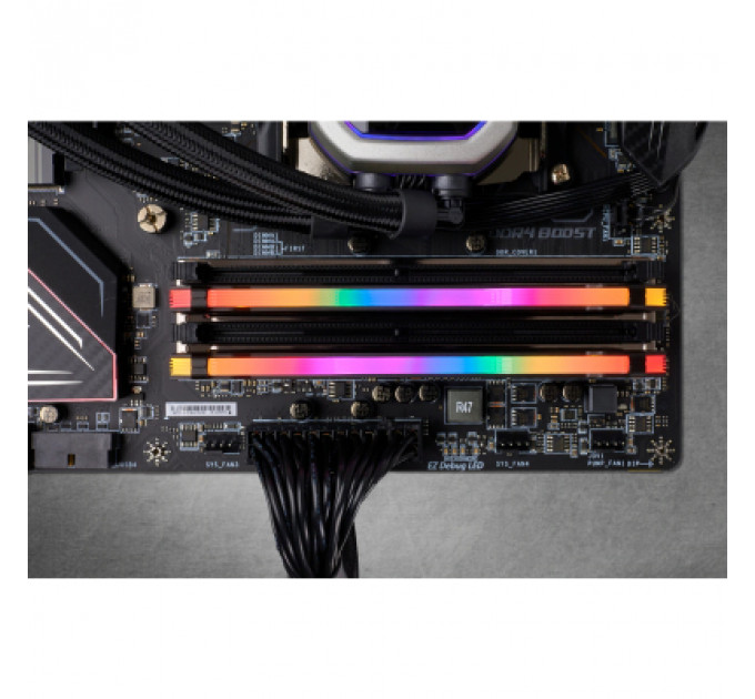 Модуль пам'яті для комп'ютера DDR4 16GB (2x8GB) 3600 MHz Vengeance RGB Pro Black Corsair (CMW16GX4M2D3600C18)