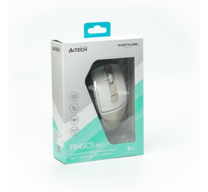 Миша бездротова A4Tech Fstyler FG45CS Air Cream Beige