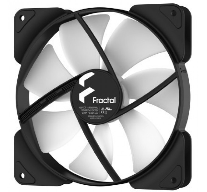 Кулер до корпусу Fractal Design Aspect 14 RGB PWM Black Frame (FD-F-AS1-1405)