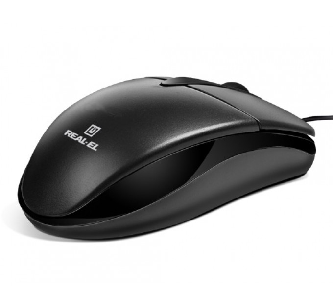 Миша REAL-EL RM-211 Black USB