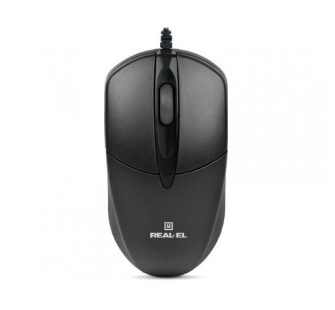 Миша REAL-EL RM-211 Black USB