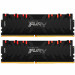 Модуль пам'яті для комп'ютера DDR4 16GB (2x8GB) 4266 MHz Renegade RGB Black Kingston Fury (ex.HyperX) (KF442C19RBAK2/16)