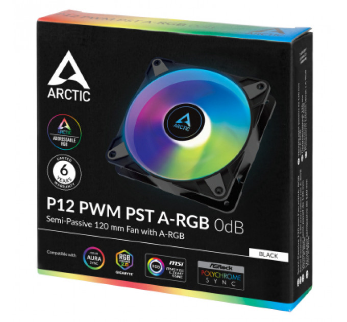 Кулер до корпусу Arctic P12 PWM PST A-RGB (ACFAN00231A)