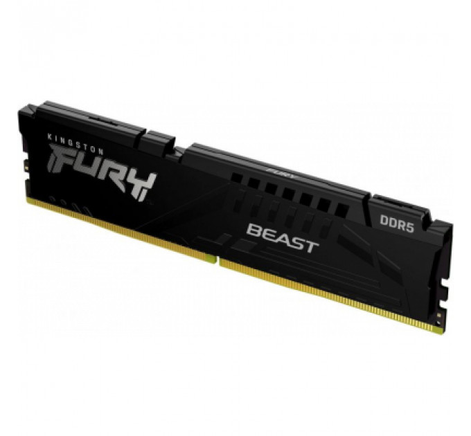 Модуль пам'яті для комп'ютера DDR5 16GB 5200 MHz Beast Black Kingston Fury (ex.HyperX) (KF552C40BB-16)