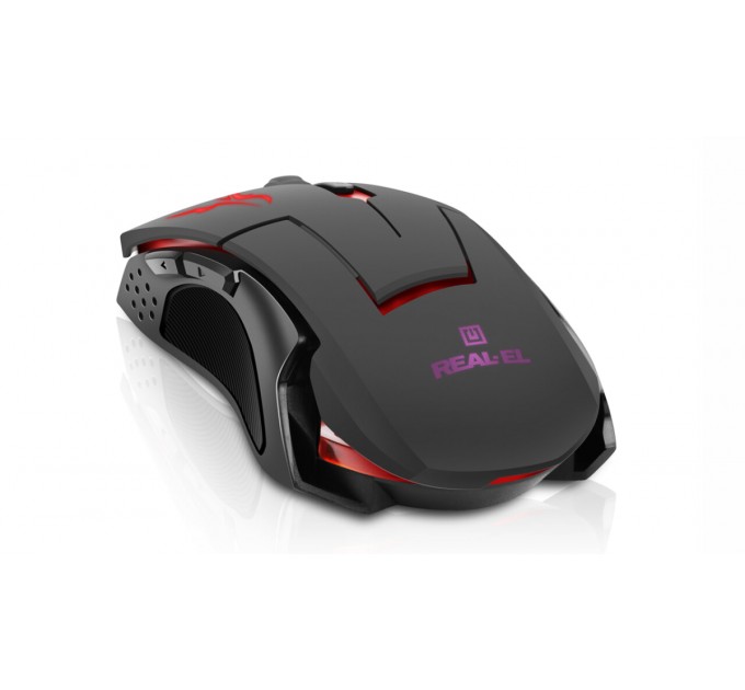 Миша REAL-EL RM-520 Gaming Black  (EL123200020)