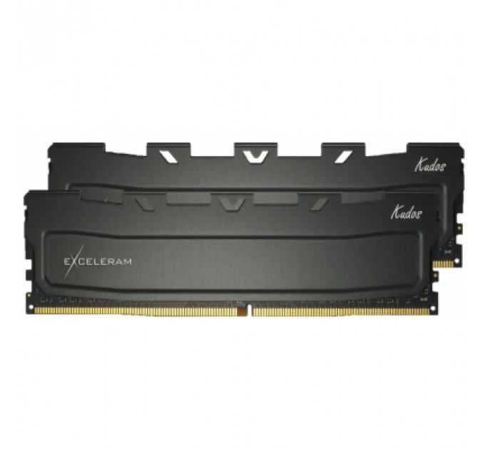Модуль пам'яті для комп'ютера DDR4 64GB (2x32GB) 3200 MHz Black Kudos eXceleram (EKBLACK4643222CD)