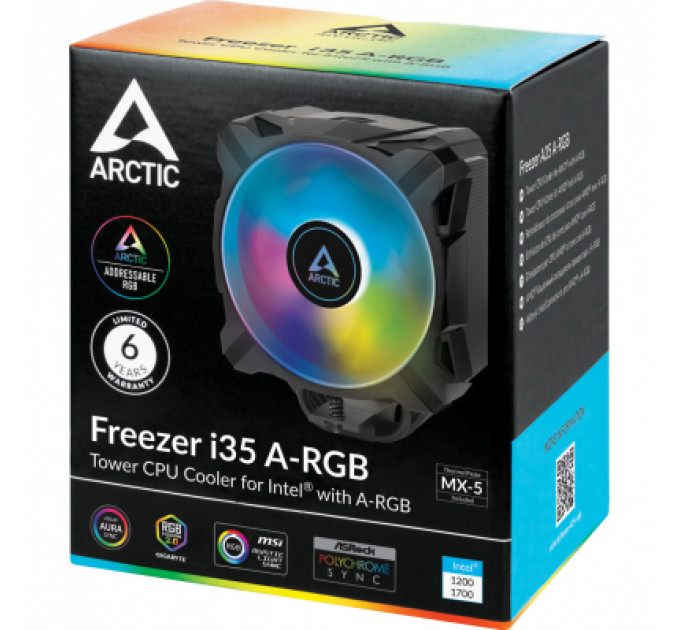 Кулер до процесора Arctic Freezer I35 ARGB (ACFRE00104A)