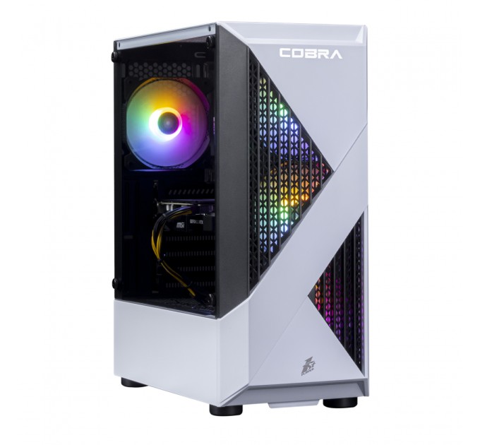 Персональный компьютер COBRA Advanced (A45.16.S5.35.18368); AMD Ryzen 5 4500 (3.6 - 4.1 ГГц) / ОЗУ 16 ГБ / SSD 500 ГБ / NVIDIA GeForce RTX 3050 8 ГБ / без ОП / LAN / Ubuntu / белый