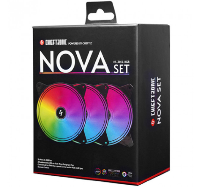 Кулер до корпусу Chieftec Nova (NF-3012-RGB)