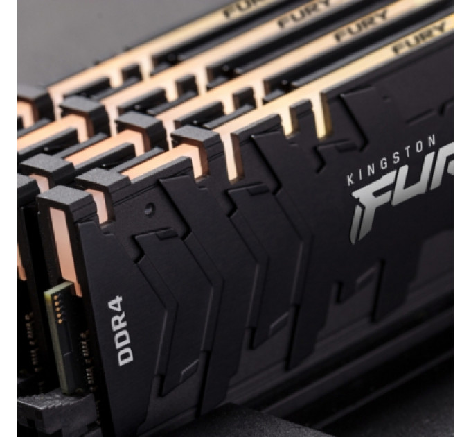 Модуль пам'яті для комп'ютера DDR4 8GB 3200 MHz RenegadeBlack Kingston Fury (ex.HyperX) (KF432C16RB/8)