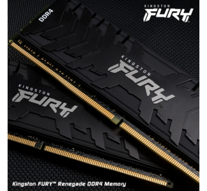 Модуль пам'яті для комп'ютера DDR4 8GB 3200 MHz RenegadeBlack Kingston Fury (ex.HyperX) (KF432C16RB/8)