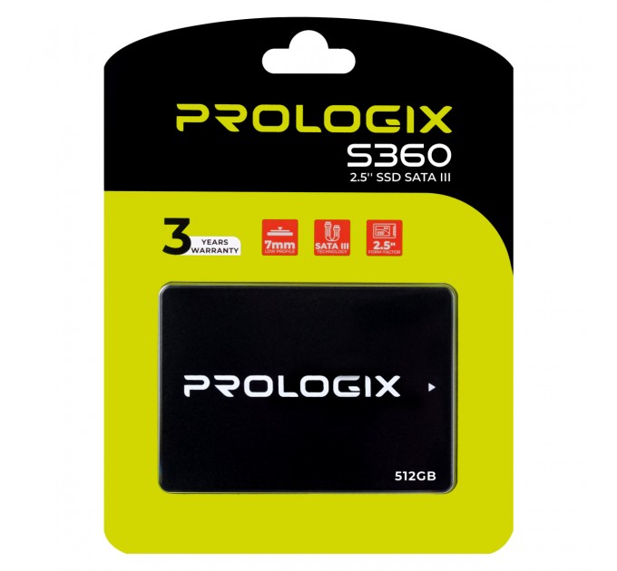 Prologix Накопичувач SSD  512GB Prologix S360 2.5" SATAIII TLC (PRO512GS360)