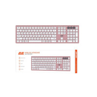 Клавиатура беспроводная 2E KS270 WL/BT EN/UKR Pink/White (2E-KS270WBPN_UA)