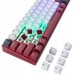 Motospeed Клавиатура беспроводная Motospeed BK67 Longhua Red Red (mtbk67rmr)