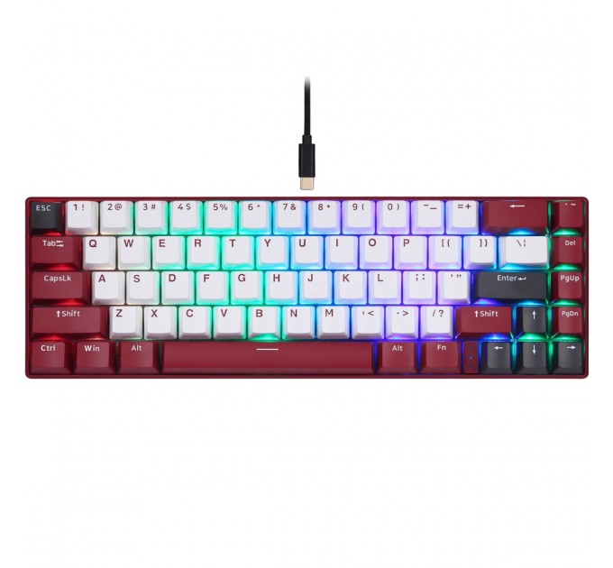 Motospeed Клавиатура беспроводная Motospeed BK67 Longhua Red Red (mtbk67rmr)