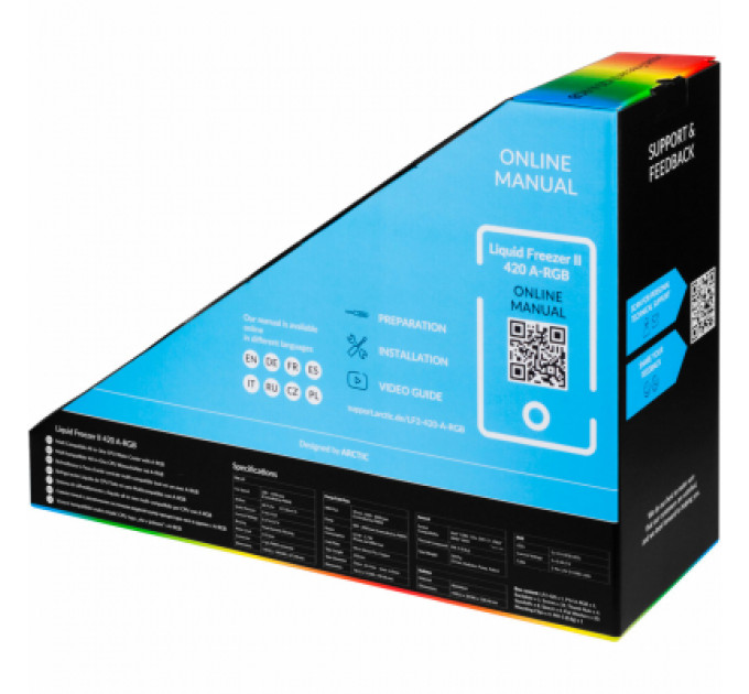 Система рідинного охолодження Arctic Liquid Freezer II 420 A-RGB (ACFRE00109A)