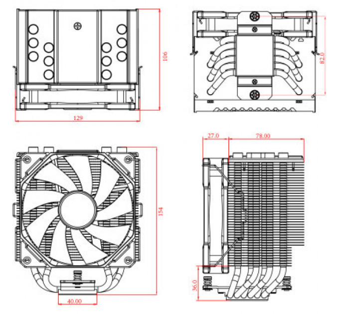 Кулер до процесора ID-Cooling SE-226-XT Black