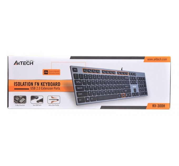 Клавиатура A4Tech KV-300H Grey/Black