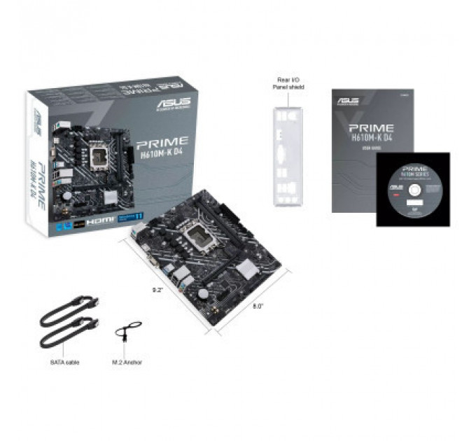 Материнська плата ASUS PRIME H610M-K D4