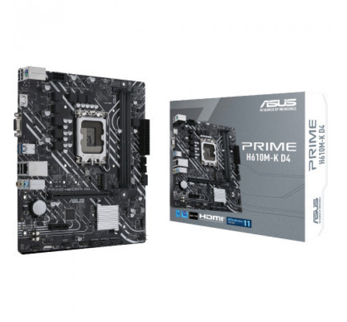 Материнська плата ASUS PRIME H610M-K D4