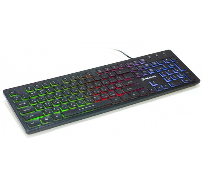 Клавіатура REAL-EL Comfort 7070 Ukr Black