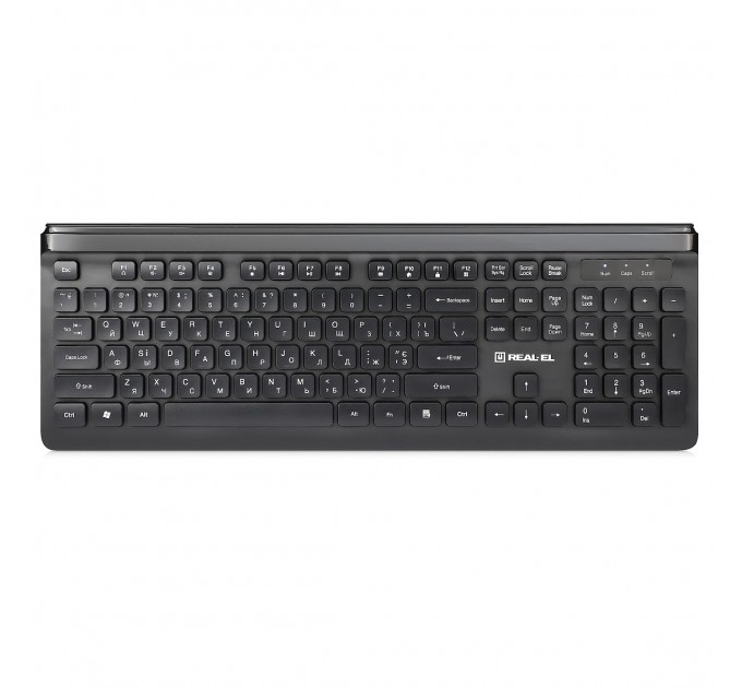 Клавіатура REAL-EL Comfort 7085 Ukr Black