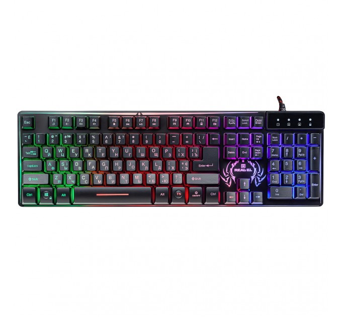Клавиатура REAL-EL Comfort 7090 Backlit Black (EL123100031)
