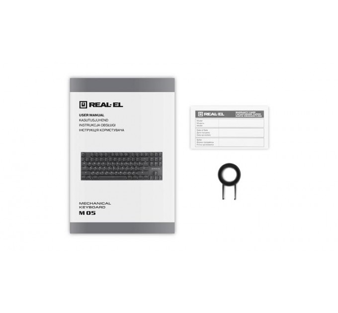 Клавиатура REAL-EL M 05 Grey USB