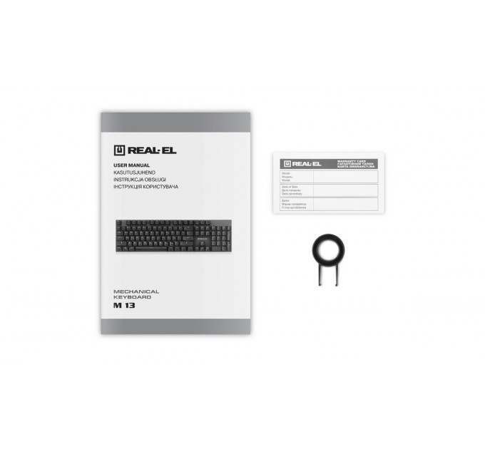 Клавиатура REAL-EL M 13 Grey USB