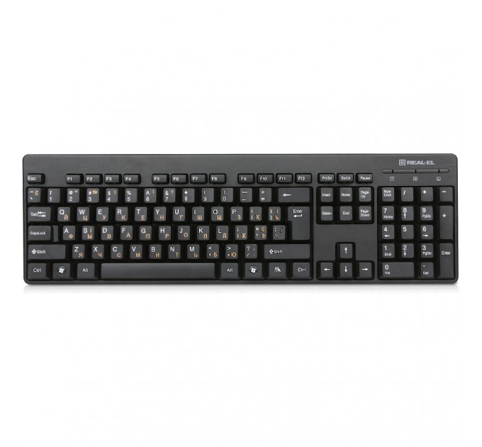 Клавиатура REAL-EL Standard 502 Ukr Black