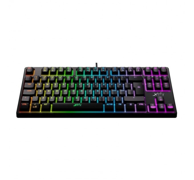 Клавиатура Xtrfy K4 TKL RGB Kailh Red UA Black (XG-K4-RGB-TKL-R-UKR) USB