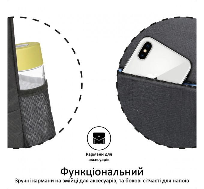 Рюкзак для ноутбука Promate Alpha-BP Black