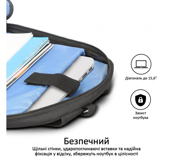 Рюкзак для ноутбука Promate Alpha-BP Black