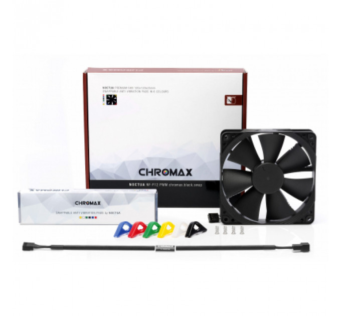 Кулер до корпусу Noctua NF-F12PWM CHROMAX.BLACK.SWAP